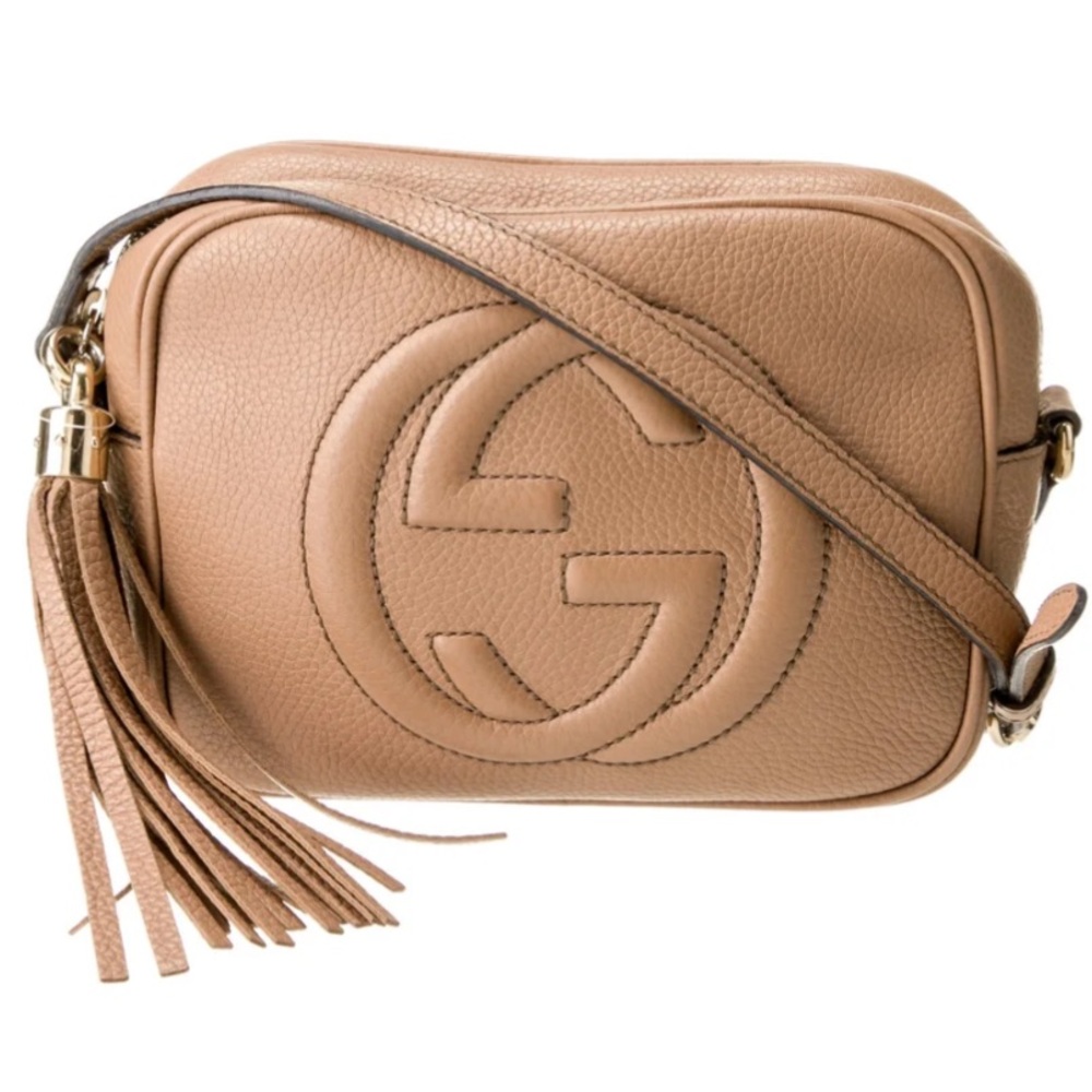Gucci~Interlocking G Soho Small Crossbody Bag in Tan